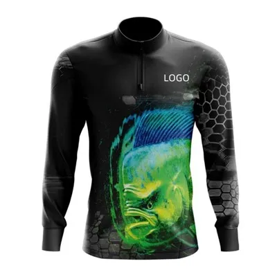 Cămașă de pescuit cu mânecă lungă, cu uscare rapidă, pentru camping în aer liber Upf 50