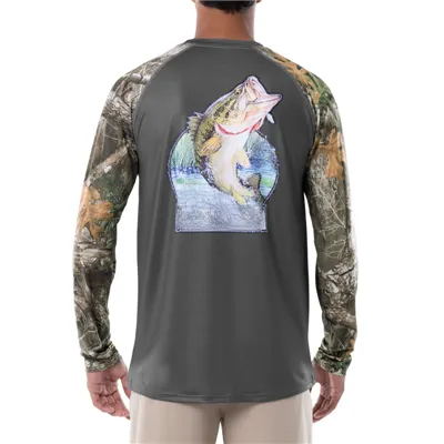 Producător OEM Cămașă de pescuit cu mânecă lungă, cu mânecă lungă, cu protecție UV, pentru vânătoare în aer liber